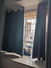梦达莱全遮光窗帘罗马杆一整套窗帘成品免打孔安装卧室飘窗轻奢防风保暖 深灰色（遮光99%） 适用宽1.6-2.1米【窗帘高1.8米】 实拍图