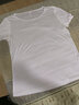 金三塔打底衫100%桑蚕丝圆领短袖打底衫YZF5B705 白色8100  XL 实拍图