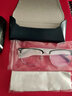 蔡司（ZEISS）镜片近视眼镜框大脸男士防蓝光蔡司眼睛近视镜框半框大框加宽镜框 124214 黑银 镜架 实拍图