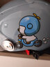 Andes HELMET小孩儿童3c头盔电动车头盔可爱卡通女童夏季防雨女安全帽四季通用 蓝恐龙【3C认证】送耳朵透明短镜 均码 实拍图