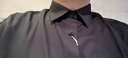 海澜之家（HLA）长袖免烫衬衫男正装衬衣男秋季 黑色25 42 180/100A推荐80-86kg 实拍图