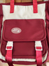 青春最好时学生手提袋初中生大容量补习袋ins潮撞色斜挎包上课包包女小学生 红色【加强版】 实拍图
