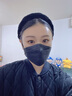 万宝绿kn95口罩立体3d透气柳叶型成人口罩独立装高颜值女白色鱼嘴型口罩 出口品质【鱼型-黑色40只】独立装 实拍图