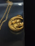 中国黄金（CHINA GOLD）黄金月桂兔项链女本命年足金小兔子吊坠情人节生日礼物送女友老婆 月宫折桂吊坠 约1.4g【赠银链】 实拍图