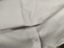 吉约蒙（G·MONS）男士衬衫长袖衬衣商务修身正装易打理免烫衬衫结婚新郎新疆棉衬衫 GCS0028 方领 白色斜纹 39码 实拍图