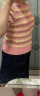 茵曼（INMAN）索罗纳凉感条纹气质针织衫2024夏季女装新款小个子轻薄短袖上衣 藕粉色 M 晒单实拍图