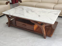 裕润乌金木沙发实木皮沙发高档客厅简约小户型贵妃转角佛山新中式家具 1.4米-茶几（单个） 实拍图