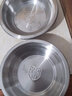 克洛迪雅 304不锈钢盘子加深加厚碟子装菜盘水果盘圆形盘托盘餐具饺子盘 14cm 304钢圆盘 单个 实拍图