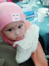 李晨曦（Lichenxi） 婴儿帽子0-12个月春秋季新生儿套头帽宝宝帽子男女童纯棉胎帽 机器人二件套粉色 均码(0-10个月的宝宝头围38-44CM 实拍图