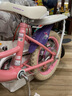 凤凰（Phoenix）儿童自行车3-5-8-10-15岁宝宝单车公主钻石浪漫粉色带辅助轮礼物 【凤凰粉系】珠光粉丨带后衣架 14寸（适合身高95-120cm） 实拍图