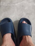 利达妮（TZLDN）抗菌防臭拖鞋男士夏季黑色不臭脚踩屎感防滑厚底静音EVA凉拖鞋女 藏青【4.0cm厚底防滑】 42-43 【标准码】 实拍图