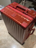 漫游[5511]轻音行李箱铝框PC拉杆箱大容量旅行箱包登机箱密码箱子男女 星辰红 20英寸 标准登机箱45万+销量 实拍图