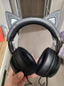 Razer 北海巨妖耳机哆啦A梦头戴式立体带麦话筒电竞游戏耳麦电脑手机有线吃鸡降噪 北海巨妖萌猫版 黑色【RGB幻彩猫耳灯效】 实拍图