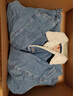 Levi's李维斯男士复古哈灵顿风翻领时尚宽松保暖仿羊羔绒牛仔外套 蓝色 A5784-0002 XS 实拍图