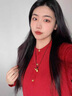 Lnieer新中式葫芦项链男女同款古法沙金福袋编绳项链2026新款轻奢毛衣链 葫芦项链 实拍图