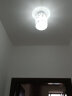 美式吸顶灯中式简欧过道阳台灯北欧玄关衣帽间走廊现代简约水晶灯 白色花瓣 晒单实拍图