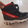 Skechers斯凯奇儿童绒绒靴雪地靴保暖男童棉鞋防寒加绒高帮女童靴660092L 男童/黑色/红色/BKRD 28.5 实拍图