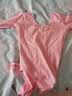 艾舞戈儿童舞蹈服女童秋季练功服宝宝芭蕾舞连体服中国舞服考级跳舞衣 粉色-长袖 160 身高140-150cm体重68-78斤 实拍图