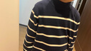 齐齐熊男童毛衣秋冬季儿童新款加厚半高领宝宝条纹打底衫针织童装 实拍图