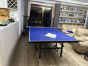 飞龙鸟（FEILONGNIAO）乒乓球桌室内家用可折叠标准乒乓球台移动式兵乓球台兵浜球台案子 16MM桌面30MM腿室内带轮款 实拍图