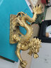 吉善缘 全铜龙摆件 黄铜龙中华龙12生肖龙家居办公室装饰品店铺开业礼品 长22CM龙抓珠 实拍图