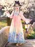 安妮优儿（Anneyol）汉服女童秋款2025新款古风连衣裙女孩唐装儿童超仙古装裙子春秋 粉红色 150 实拍图
