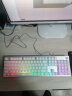 惠普真机械手感键盘 游戏有线背光电竞 吃鸡笔记本台式外设办公圆键朋克键帽键盘 K500Y彩虹白【方键帽】 实拍图