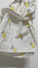 babylove女宝宝衣服短袖套装连衣裙子婴幼儿童女童纯棉夏季薄款外出服三件 柠檬黄（三件套） 80cm 晒单实拍图