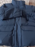 杉杉（FIRS）加厚提花男士面包羽绒服男2023冬季新款立领保暖细格干部外套527K 灰蓝 180/96A/XL 含绒量：168g 晒单实拍图