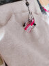鳄鱼恤女士100%山羊绒针织两翻高领打底毛衣女基础款纯羊绒衫女 大红 175/96A(110cm) 实拍图