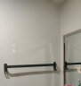 九牧（JOMOO）浴室免打孔毛巾架挂件置物架枪灰色太空铝93011系列 单杆（60cm） 晒单实拍图