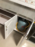 艾维曼简易餐边柜橱柜租房用不锈钢厨柜柜子灶台柜家用厨房餐边柜定制 120三门平面 (可选右) 白色门 实拍图