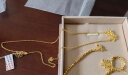 六福珠宝 足金栀子花黄金项链女款套链含吊坠 计价 GMGTBN0009A 约4.34克 实拍图
