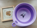 崇朗酷洛米洗脸盆儿童可爱折叠泡脚盆子家用便携小宝宝婴儿洗屁屁专用 紫色库洛米水滴折叠盆 中号款1个 实拍图