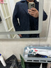 雅戈尔（YOUNGOR）风衣男双翻领长款棉风衣聚酯纤维不易皱保型弹性耐穿 VYCF429949FAA藏青 XL 180/100A 实拍图