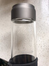 希诺单层玻璃杯 男女便携式车载办公水杯加厚带盖茶杯高颜值泡茶杯子 有滤网-新款 410ml 1只 实拍图