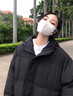 VUUG冬装新款棉服男潮牌美式高街连帽加厚保暖棉衣男女同款棉袄外套男 黑色 XL 晒单实拍图