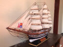 Snnei仿真实木帆船模型摆件 创意一帆风顺手工艺船 开业礼品乔迁礼物 《韦斯普奇号》1.4米 实拍图