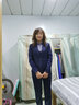 简蜓职业装女装套装新款时尚春秋气质女士西服工作服西装面试正装工装 藏蓝色西装+灰蓝衬衫+马甲+西裤 M 实拍图