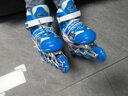 小状元轮滑鞋儿童初学者旱冰鞋溜冰鞋初学者男童女童滑轮鞋生日礼物 入门体验-蓝【工具配件】 S (适合鞋码27-32)八轮全闪 实拍图