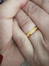 海上罗孚黄金戒指女999足金情侣戒指一对开口对戒结婚戒子送女友生日礼物 磨砂款一对/重约7.17g 实拍图
