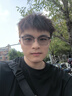 蔡司（ZEISS）镜片近视眼镜框可配度数男士防蓝光半框变色散光纯钛专业配眼镜架 122207 黑枪 配康美达1.56变灰非球面 0~400 实拍图
