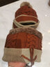 慕瑾繁饰帽子女冬天加绒加厚骑车防风保暖护耳帽户外冬季防寒毛线帽户外 焦糖-麻花三件套 均码 实拍图