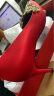 ROSE CASTLE 婚鞋女红色高跟鞋女 细跟尖头新娘鞋婚礼鞋秀禾服敬酒浅口单鞋 红色（6.5厘米）礼盒版6538 37 晒单实拍图