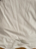 七匹狼短袖t恤男纯棉打底衫夏季薄款舒适透气T恤全棉运动汗衫小白t 白色-圆领款 2XL-180（建议体重140-160斤） 实拍图