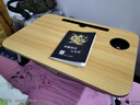 明智一凡宿舍笔记本电脑桌家用床上小桌子作业桌书学生可折叠桌懒人小桌板 60cm胡桃【卡槽杯托抽屉】豪华款 实拍图