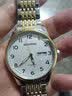伯恩（BOARRNE）中年老年人手表男士女式国庆节送爸妈妈爷奶生日礼物大数字防水表 数字盘间金色男表-升级版 实拍图