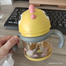 babycare儿童水杯学饮吸管杯婴儿宝宝喝奶喝水恐龙杯儿童吸管带重力球水杯 PPSU吸管升级款 -洛克黄220ml 实拍图