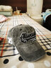 欧美范ins原宿复古洗水做旧牛仔棒球帽子男女街头百搭鸭舌帽 黑灰色 可调节 实拍图