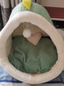 憨憨宠 猫窝 冬季封闭式狗窝小型犬猫床猫舍猫睡袋猫咪宠物用品 小恐龙大号【15斤猫咪10斤狗狗】 实拍图